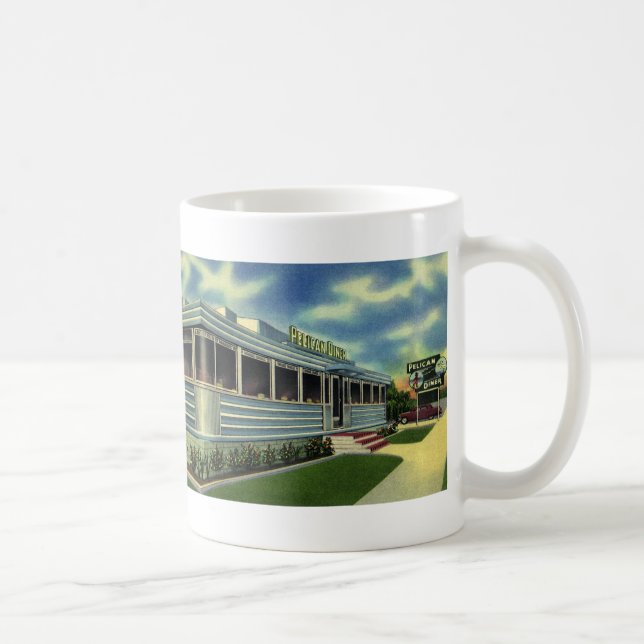 Mug Restaurant Rétro Classique Années 50 Pelican Diner (Droite)