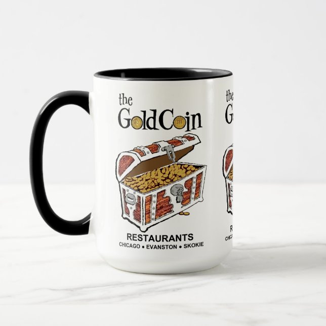 Mug Restaurants Gold Coin, Chicago, Evanston, Skokie (Gauche)