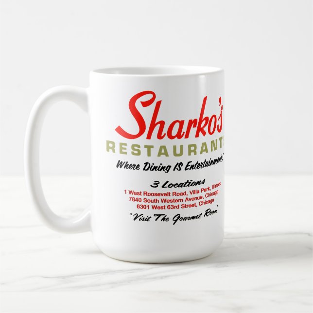 Mug Restaurants Sharko, 3 Lieux, Illinois (Gauche)