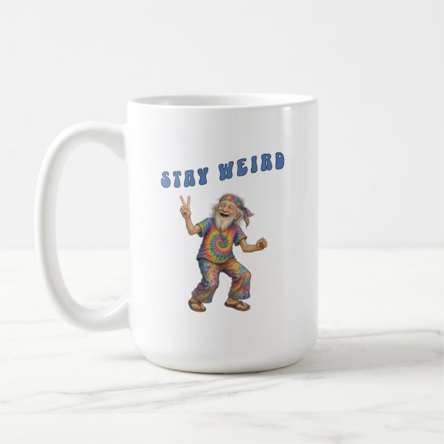 Mug Reste bizarre, vieil homme Tie Dye (Gauche)