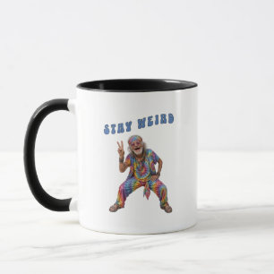 Mug Reste bizarre, vieil homme Tie Dye