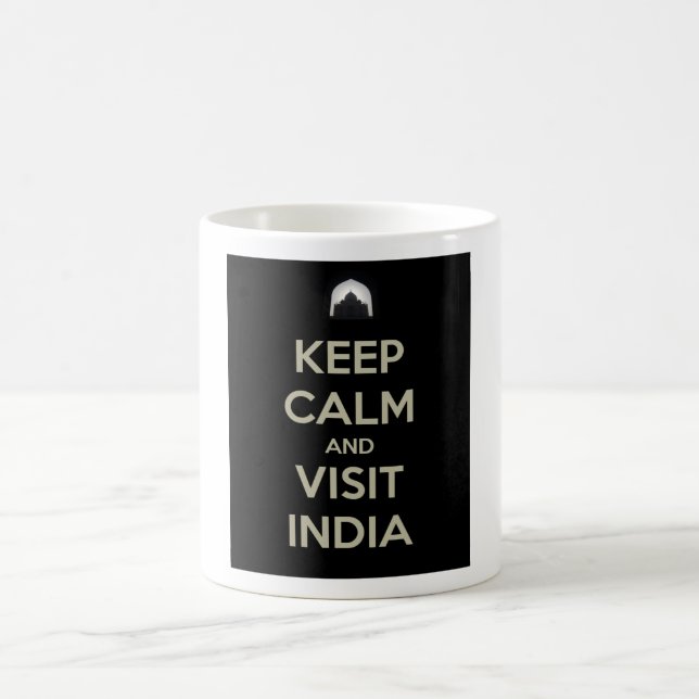 Mug rester calme visiter l'inde (Centre)