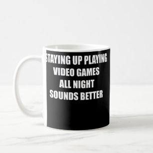 Mug Rester En Train De Jouer À Des Jeux Vidéos Toute L