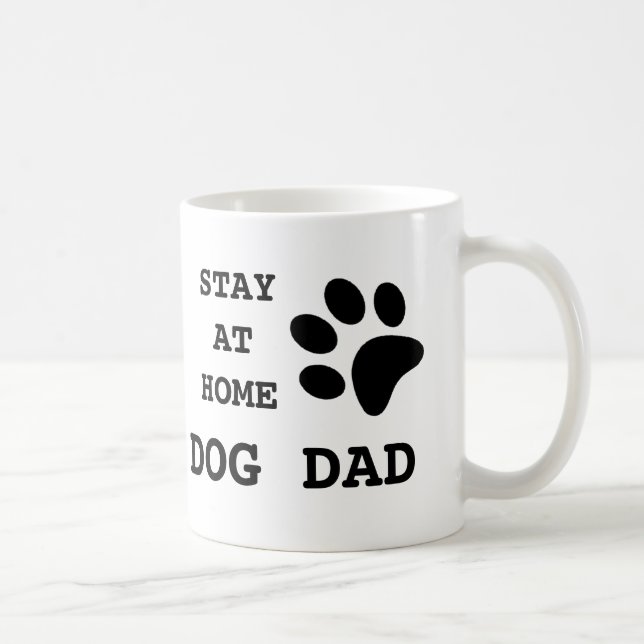 Mug Restez à la maison papa chien (Droite)