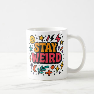 Mug Restez bizarre Drôle Retro DoodMug