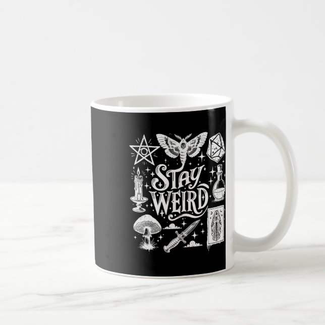 Mug Restez bizarre Vibes de cuisine sorcière Saison Éf (Droite)
