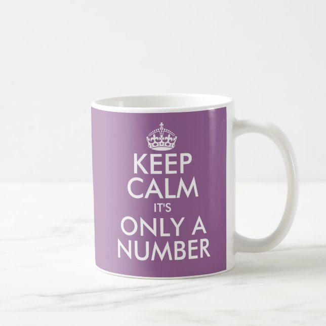 Mug Restez calme c'est seulement un numéro 46ème Anniv (Droite)