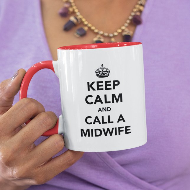 Mug Restez calme et appelez une sage-femme (Créateur téléchargé)