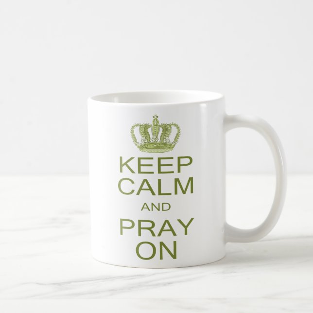Mug Restez calme et continuez à prier avec l'inspirati (Droite)