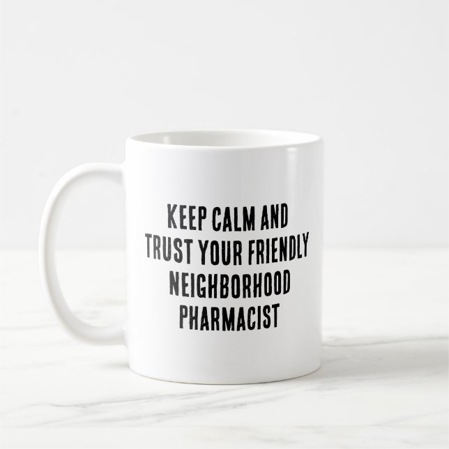 Mug Restez calme et faites confiance à votre quartier  (Gauche)