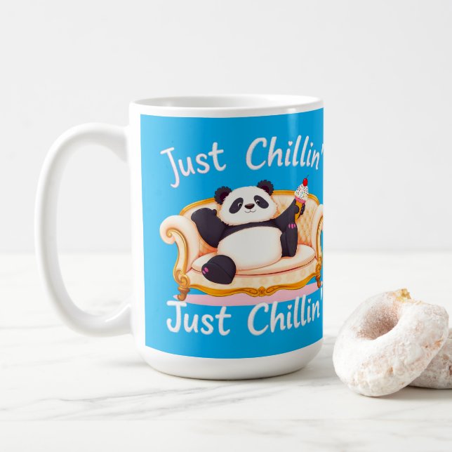 Mug Restez calme et juste détendez-vous avec la glace (Avec donut)