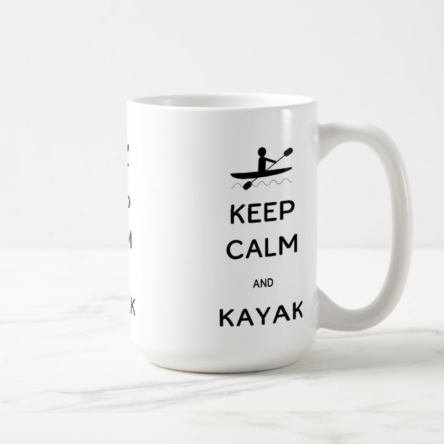Mug Restez calme et Kayak (Droite)
