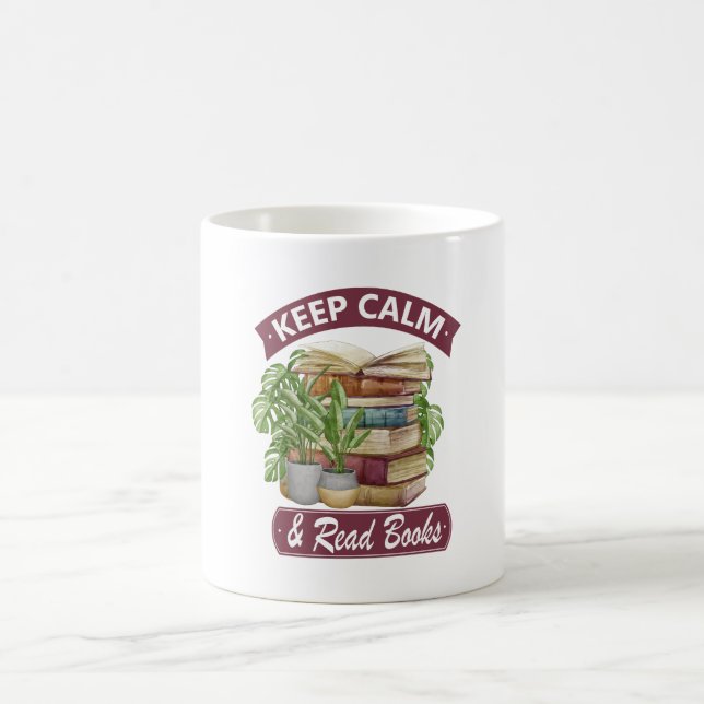 Mug Restez calme et lisez un livre (Centre)