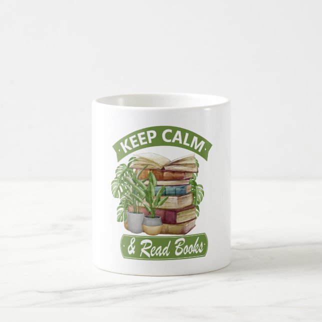 Mug Restez calme et lisez un livre (Centre)