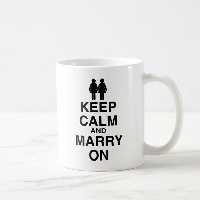Mug Restez Calme et Mariez-vous (Droite)