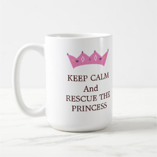 Mug Restez calme et Secourez la Princesse