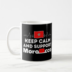 Mug Restez calme et soutenez le Maroc