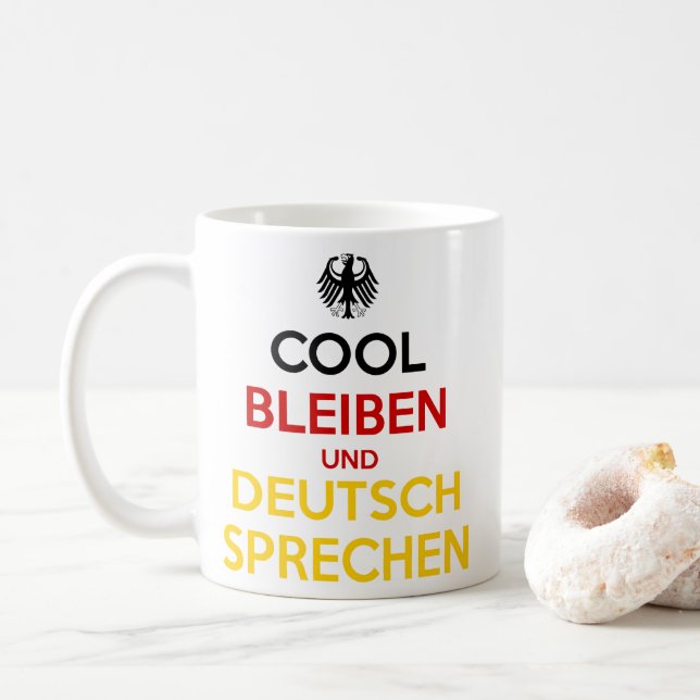 Mug Restez cool et parlez allemand (Avec donut)