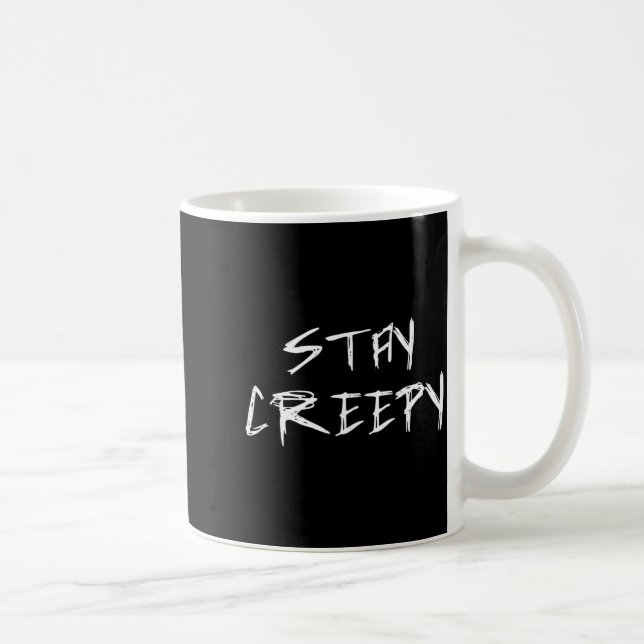 Mug Restez Créatif Emo Goth Halloween Drôle (Droite)