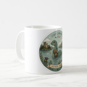 Mug Restez Curieux Cozy Cryptide Nessie Monstre du Loc