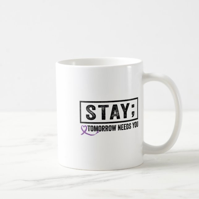 Mug Restez Demain a Besoin De Vous Point-virgule Préve (Droite)