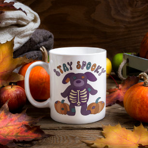 Mug Restez Éffrayant Skeleton Dog Halloween