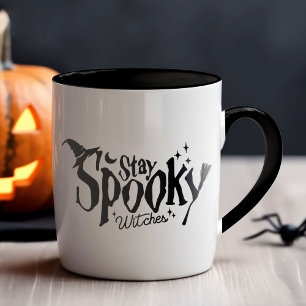 Mug Restez Éffrayant sorcière Halloween drôle