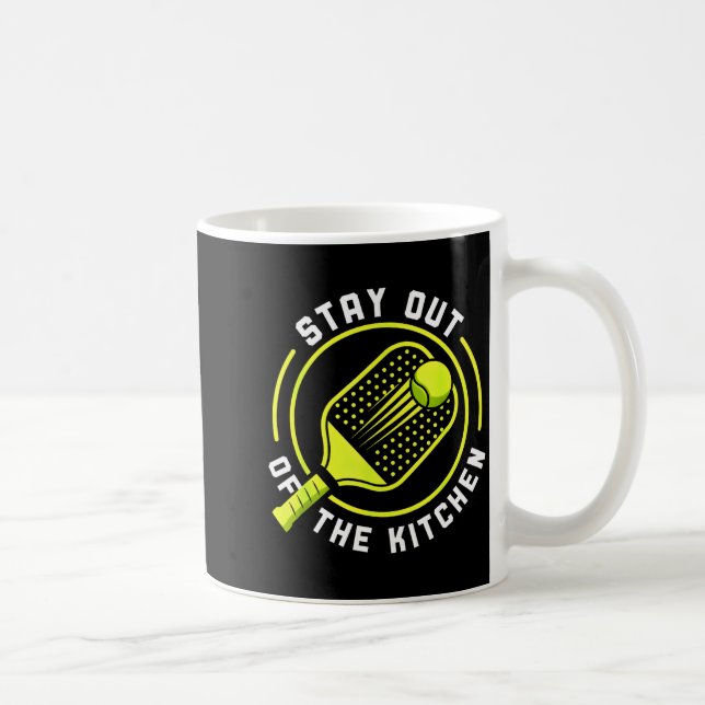 Mug Restez en dehors de la raquette de pickleball de c (Droite)