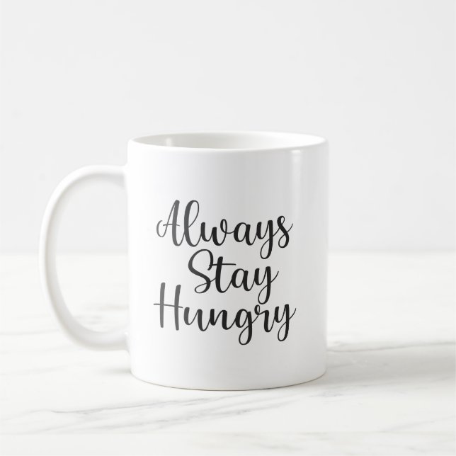Mug Restez faim - Gym Hustle succès Motivationnel (Gauche)