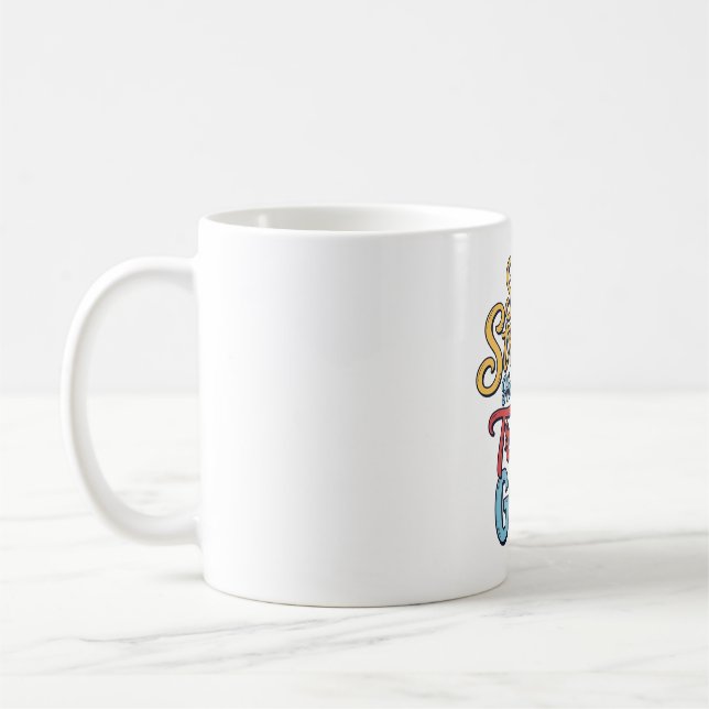 Mug Restez Forts Faites Confiance à Dieu Croix Chrétie (Gauche)