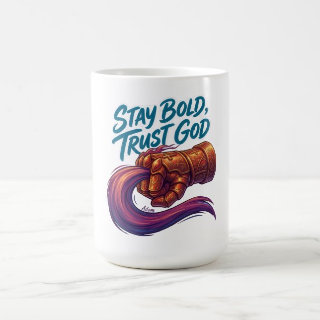 Mug Restez Gras Confiant Dieu Cyber Gauntlet Graphique (Centre)