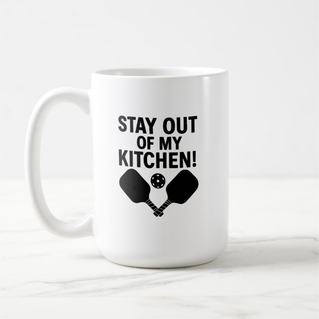 Mug Restez hors de ma cuisine Premium (Gauche)