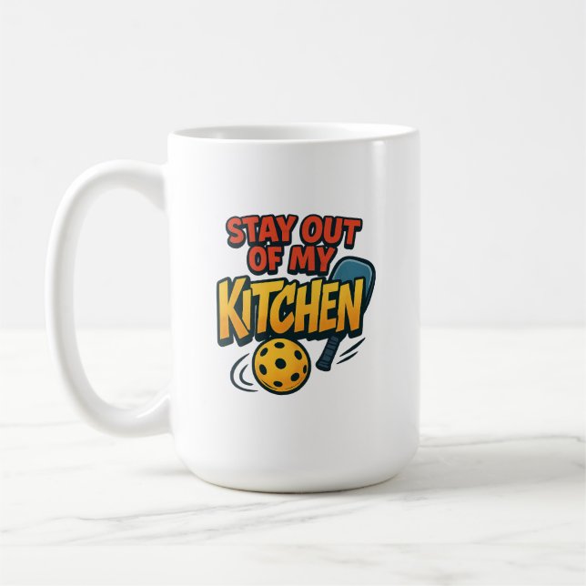 Mug Restez hors de ma cuisine Premium (Gauche)