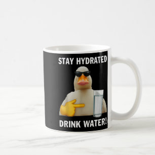 Mug Restez Hydratés Buvez de l'Eau Mème Drôle de Canar