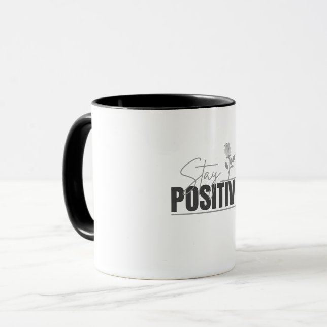 Mug Restez Inspirant Positif  (Devant gauche)