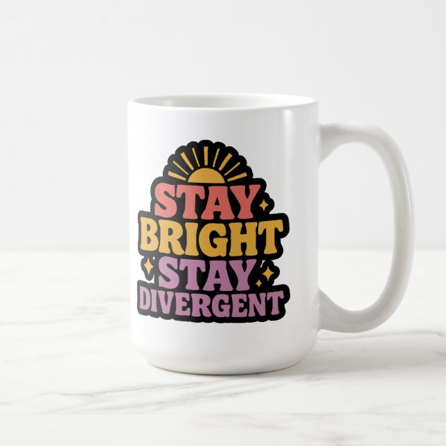 Mug Restez lumineux, restez divergents (Droite)