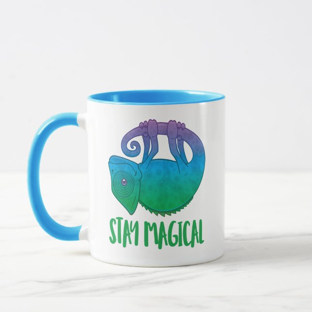 Mug Restez magique Lévitation Chameleon (Gauche)