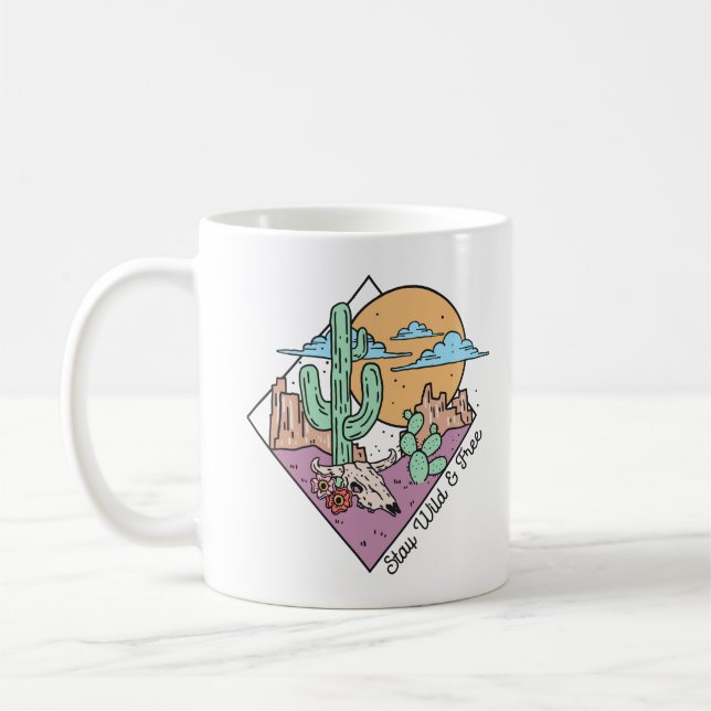 Mug Restez Sauvage Et Gratuit (Gauche)