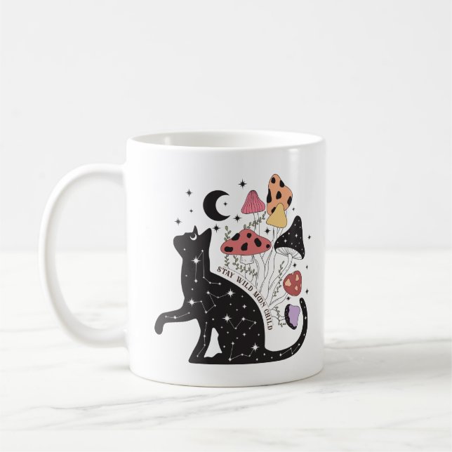 Mug Restez sauvage Lune Enfant Chat (Gauche)