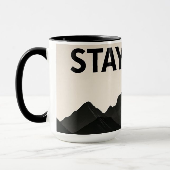 Mug Restez Sauvage – Phrase Audacieuse et Libre  (Gauche)