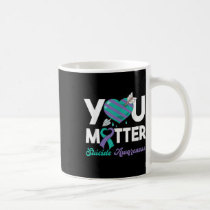 Mug Restez vous Violet Turquoise Coeur Suicide Sensibi