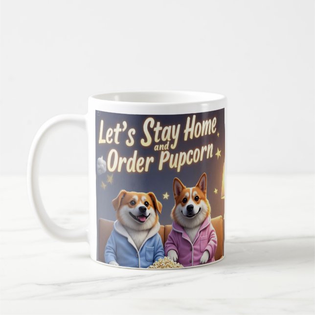 Mug Restons à la maison et commandez des chiens de car (Gauche)
