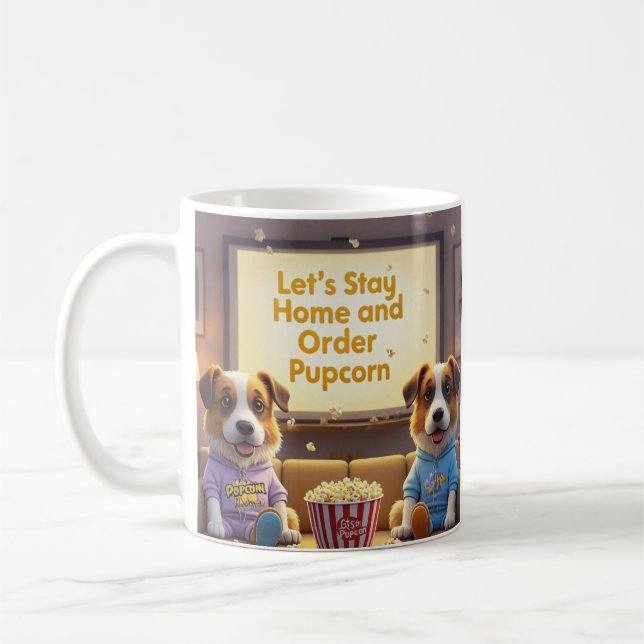 Mug Restons à la maison et commandez des chiens de car (Gauche)
