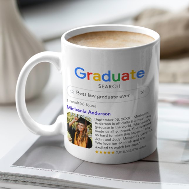 Mug Résultat de recherche drôle de meilleur diplômé av (Créateur téléchargé)
