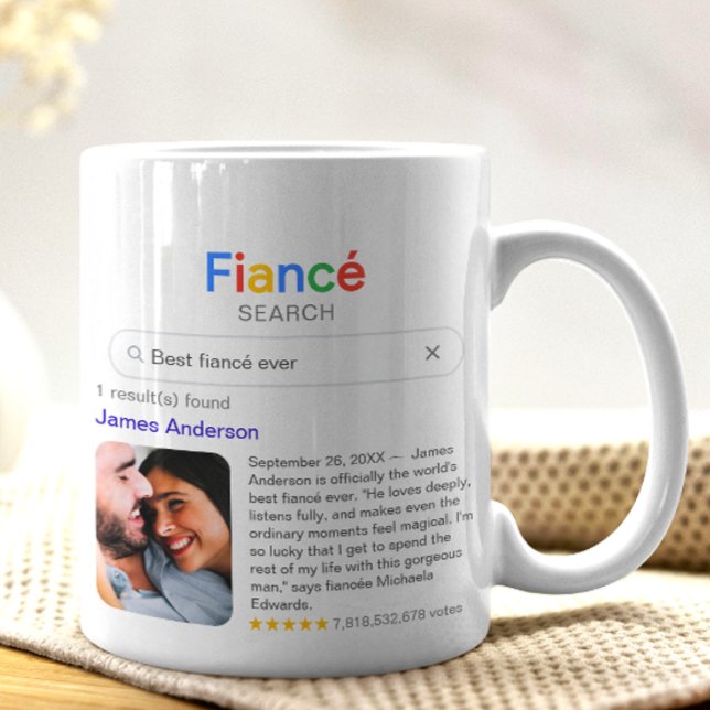 Mug Résultat de recherche drôle de meilleur fiancé ave (Créateur téléchargé)