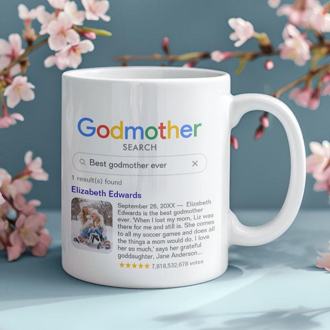 Mug Résultat de recherche drôle de meilleure marraine  (Créateur téléchargé)