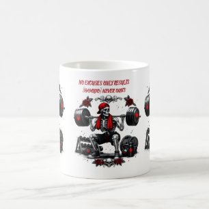 Mug Résultats uniquement, pas d'excuses personnalisés