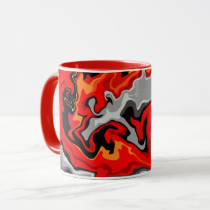 Mug Résumé de la combustion - Un flux de couleurs qui