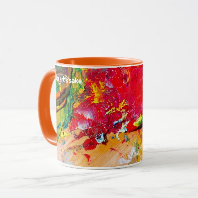 Mug Résumé de la palette de l'artiste (Devant gauche)