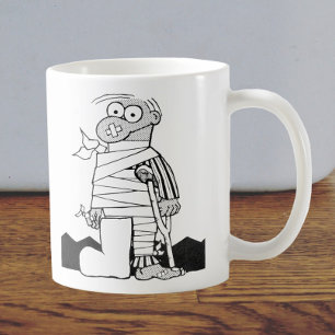 Mug Rétablissez-vous - Homme sous bandages - Patient d